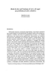 Alfieri Gabriella – Modi di dire nell’ italiano di ieri e di oggi: un problema di stile collettivo (1997) PDF