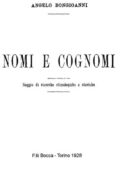 img Bongioanni Angelo - Dizionario Dei Nomi e Cognomi Italiani (1928)