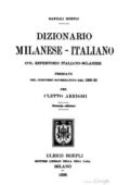 img Cletto Arrighi - Dizionario milanese-italiano, col repertorio italiano-milanese (1988)