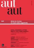 AA.VV. - Aut Aut 369. Michel de Certeau. Un teatro della soggettività (2016)