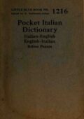 img Hélène Paquin - Pocket Italian Dictionary: Italian-English, English-Italian (1927)