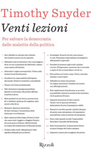 Timothy Snyder – Venti lezioni (2017)
