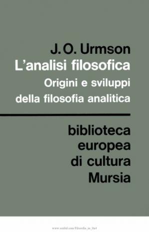 Book cover L'analisi filosofica. Origini e sviluppi della filosofia analitica