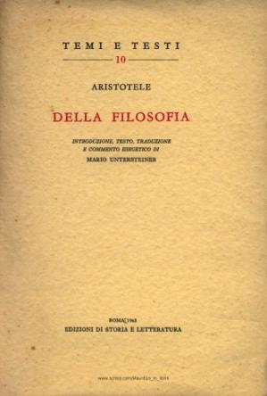 Book cover Della filosofia