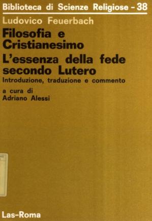Book cover Filosofia e cristianesimo. L'essenza della fede secondo Lutero