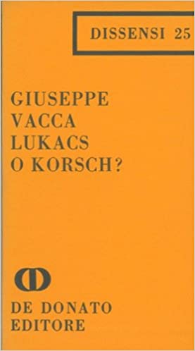 Amazon.it: Lukacs o Korsch? - Giuseppe Vacca - Libri