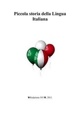 Book cover Piccola storia della Lingua Italiana