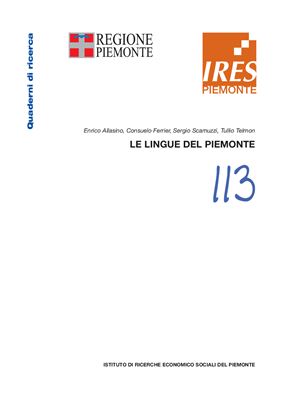 Book cover Le lingue del piemonte