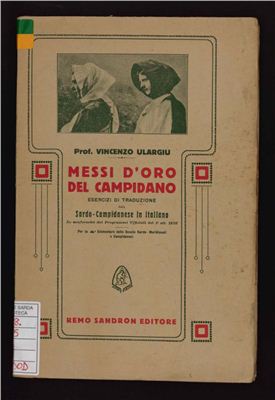 Book cover Messi d'oro del campidano