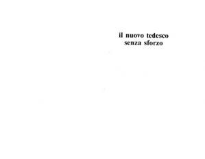 Book cover Il nuovo tedesco senza sforzo