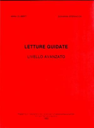 Book cover Letture guidate. Livello avanzato