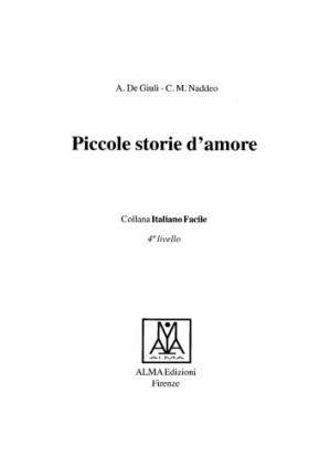 Book cover Piccole Storie DAmore (Italian Edition)