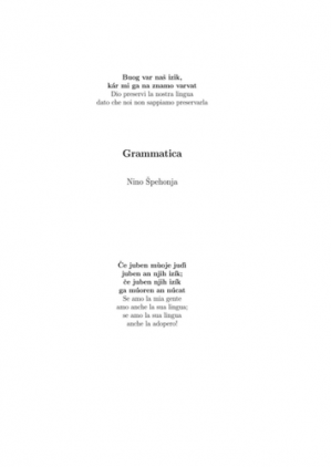 Book cover Grammatica natisoniano (Nediška gramatika)
