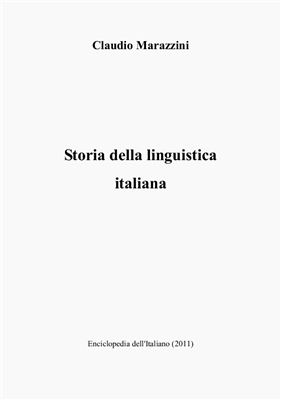 Book cover Storia della linguistica italiana