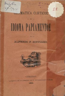 Book cover Gramática corticoe di idioma Papiamentoe