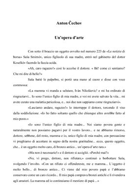 Book cover Un’opera d’arte