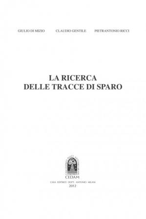 Book cover La ricerca delle tracce di sparo
