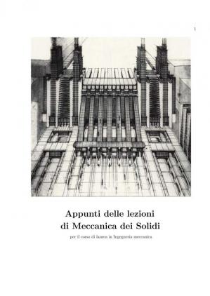 Book cover Appunti delle Lezioni di Meccanica dei Solidi - 2° Ed.