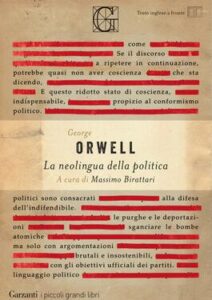 George Orwell – La neolingua della politica (2021)