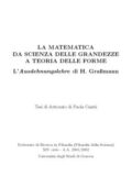 img Paola Cantù - La matematica da scienza delle grandezze a teoria delle forme. L’Ausdehnungsle