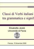 img Jezek E - Classi di Verbi italiani. Tra grammatica e significato