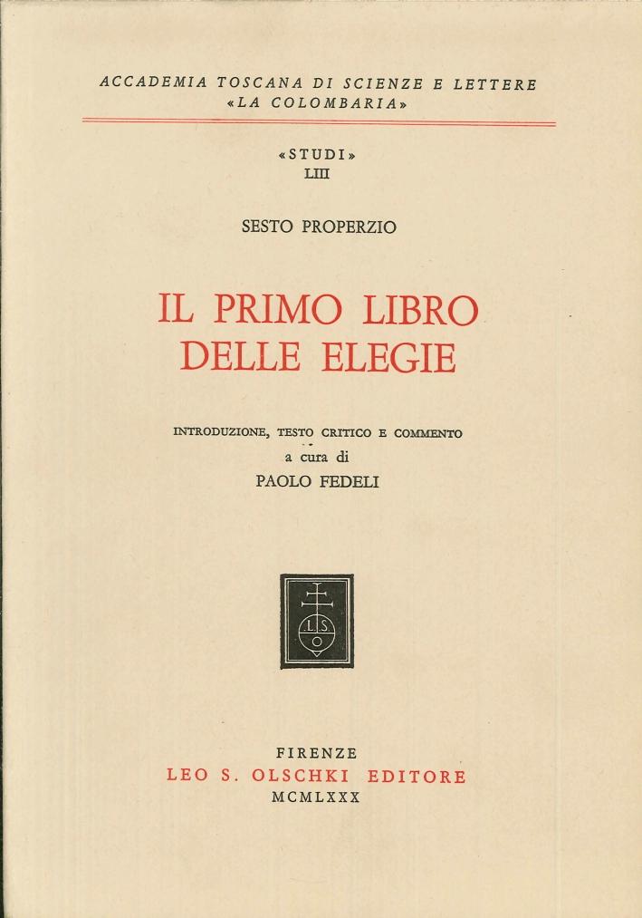 Paolo Fedeli – Il primo libro delle Elegie di Properzio (1980)