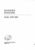 Raniero Panzieri - Scritti 1956-1960 (1973) pdf