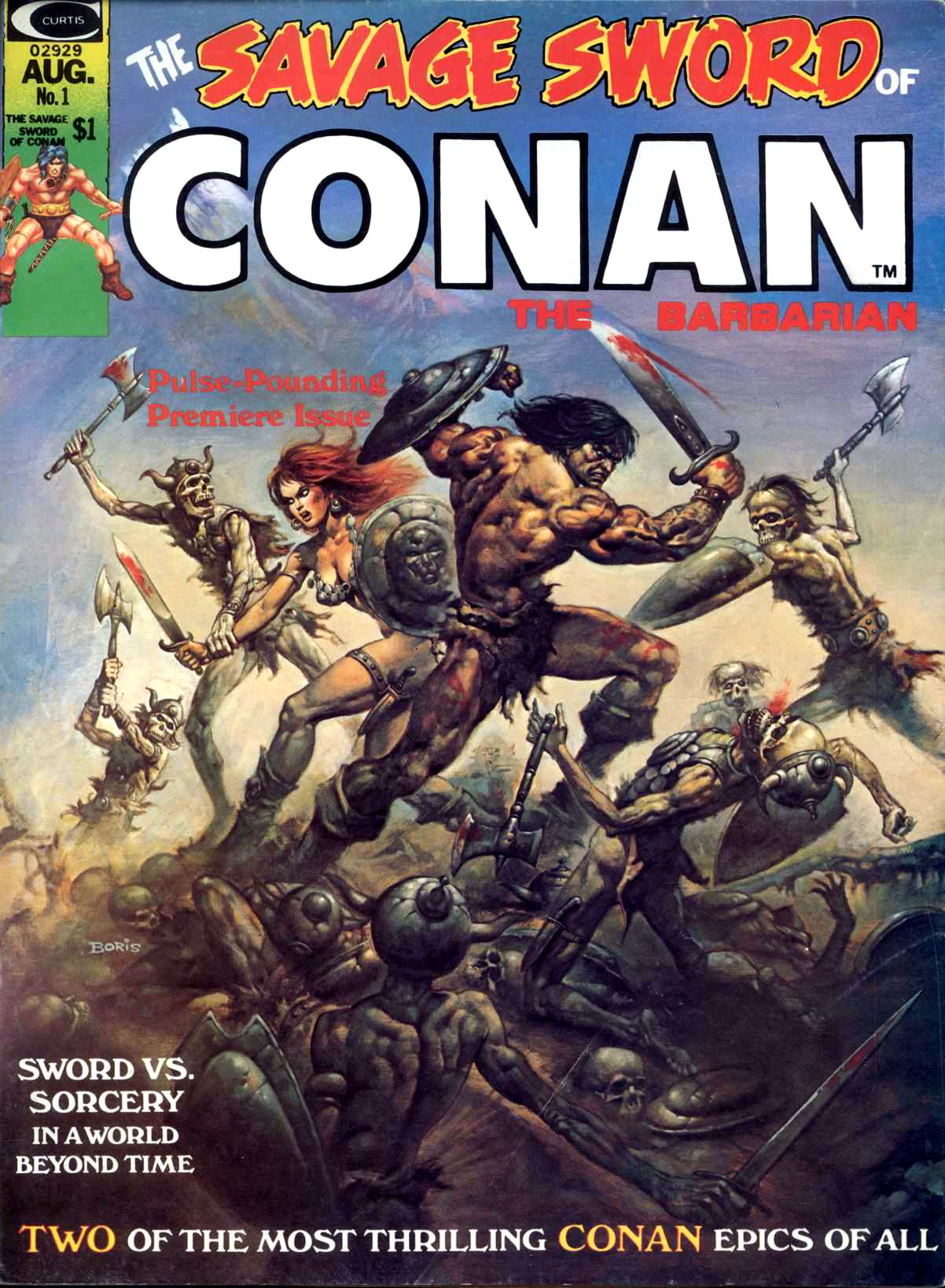 The Savage Sword of Conan  – Serie Completa (8 Volumi) (Corno 1974)