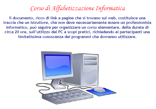 Corso di Alfabetizzazione Informatica (2021)
