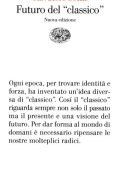 Salvatore Settis - Futuro del classico (2021)