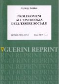 György Lukács - Prolegomeni all'ontologia dell'essere sociale (1995) PDF
