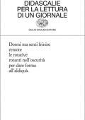 Valerio Magrelli - Didascalie per la lettura di un giornale (2013)