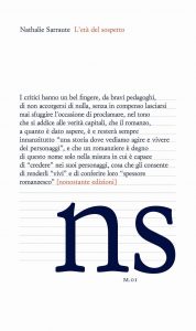 Nathalie Sarraute – L’età del sospetto. Saggi sul romanzo (2016)