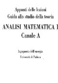 Adriano Montanaro - Appunti delle lezioni - Guida allo studio della teoria - Analisi Matematica 1 - Canale A  (2022)