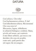 Patrizia Cavalli - Datura (2022)