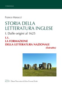 Franco Marucci – Storia della Letteratura Inglese. I.1. La formazione della letteratura nazionale (2022)