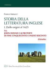 Franco Marucci – Storia della Letteratura Inglese. I.6. John Donne e altri poeti di fine Cinquecento e inizio Seicento (2022)
