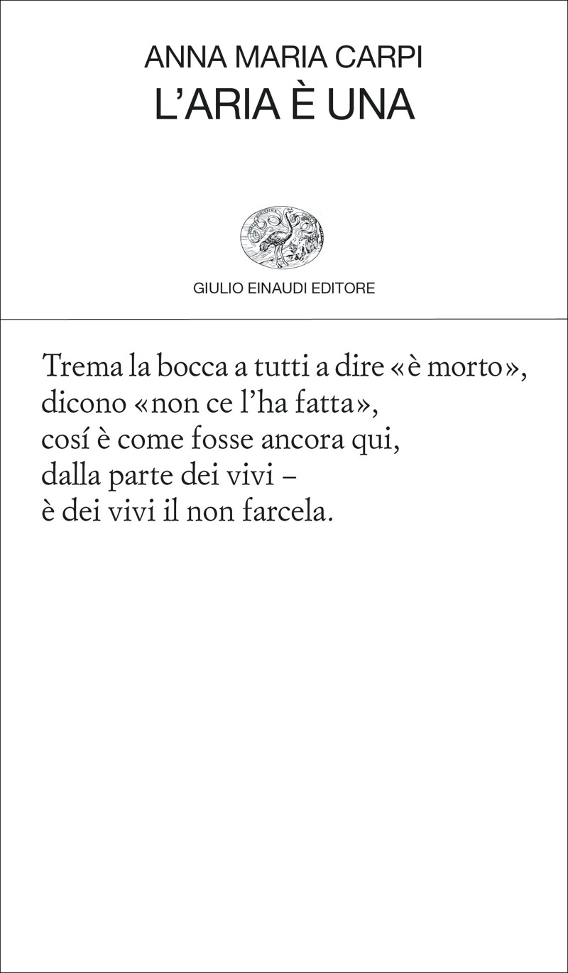 Anna Maria Carpi – L’aria è una (2022)