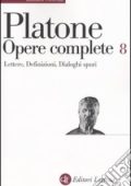 Platone – Opere Complete, Volume 8: Lettere, Definizioni, Dialoghi Spuri (2003)