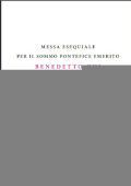 Libretto MESSA ESEQUIALE PER IL SOMMO PONTEFICE EMERITO BENEDETTO XVI (2023)