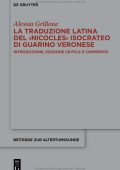 Grillone Alessia - La traduzione latina del ‹Nicocles› isocrateo di Guarino Veronese (2022)