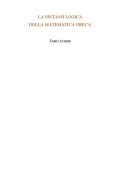 Fabio Acerbi - La Sintassi Logica della Matematica Greca (2021)