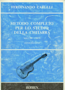 Ferdinando Carulli – Metodo Completo per Lo Studio Della Chitarra Volume Unico (2001) pdf
