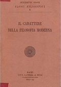 Benedetto Croce - Il carattere della filosofia moderna (1941) PDF