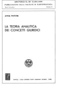 Anna Pintore - La teoria analitica dei concetti giuridici (1990) PDF