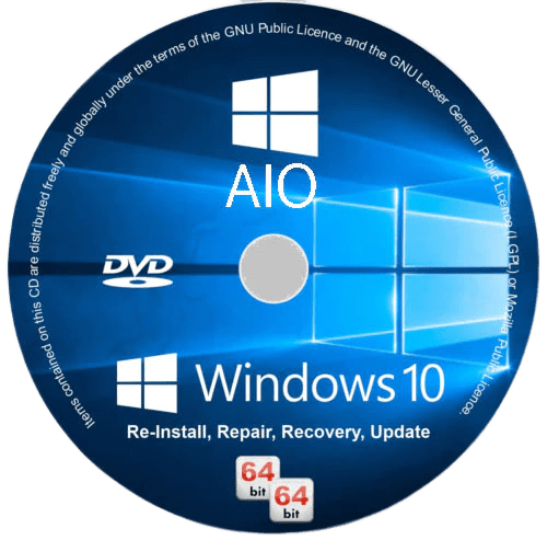 Windows 10 22H2 build 19045.3448 AIO 16in1 September 2023 64 Bit Pre-attivato – ITA