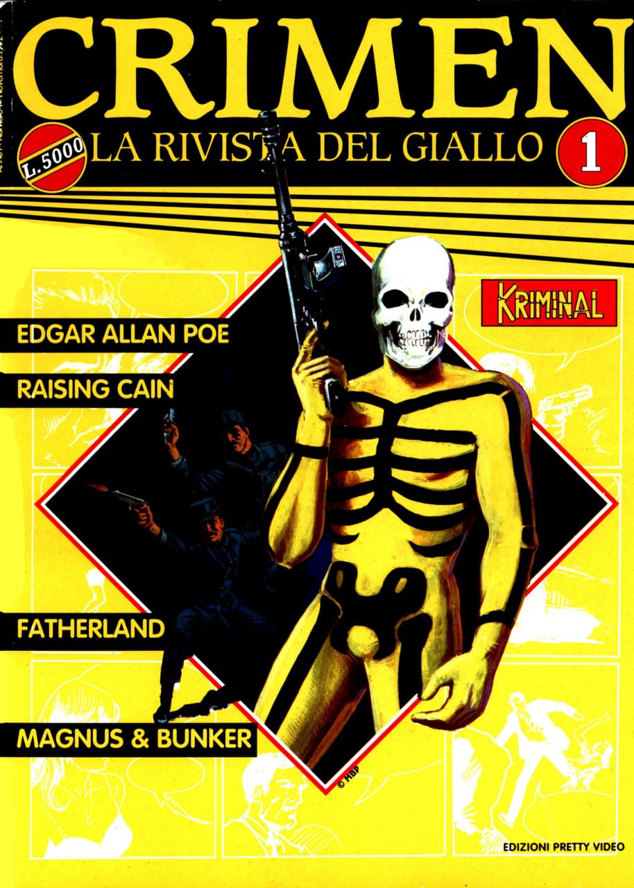Crimen – La rivista del giallo – Serie Completa (4 volumi)(1992)
