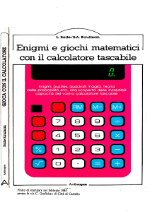 Rade/kaufman – Enigmi e giochi matematici con il calcolatore tascabile PDF