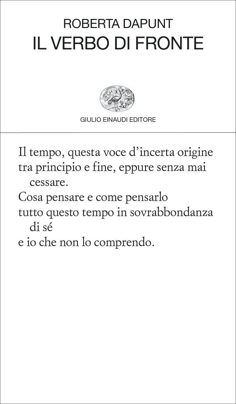 Roberta Dapunt – Il verbo di fronte (2024)