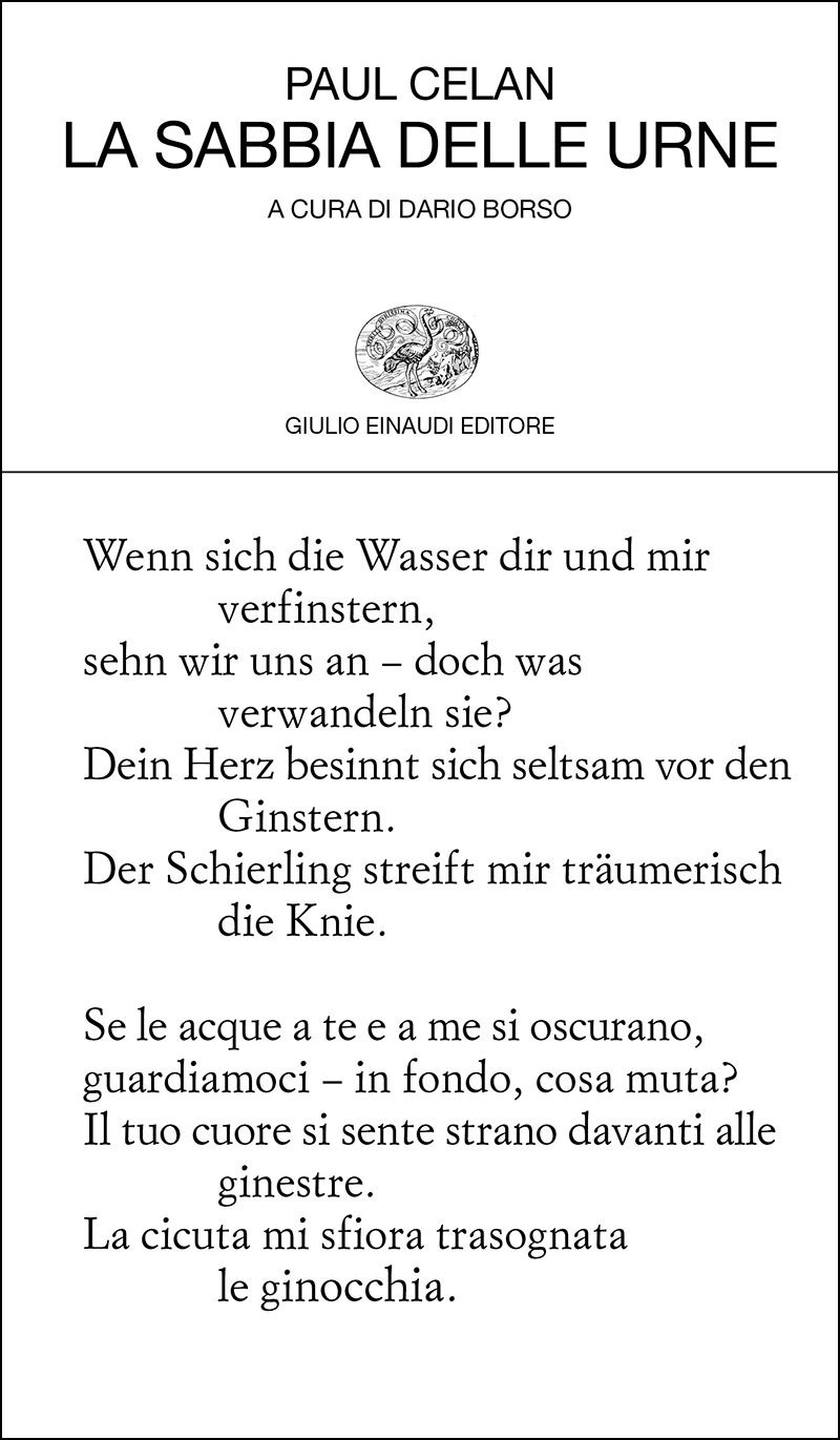 Paul Celan – La sabbia delle urne (2016)